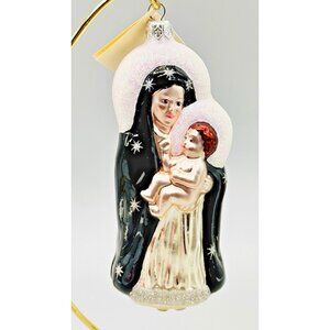 Patricia Breen Madonna and Child Baby Jesus Black Robe Ornament Christmas